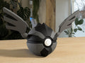 Zekrom-Inspired 3D Printed Poké Ball – Legendary Electric-Type Display Collectible